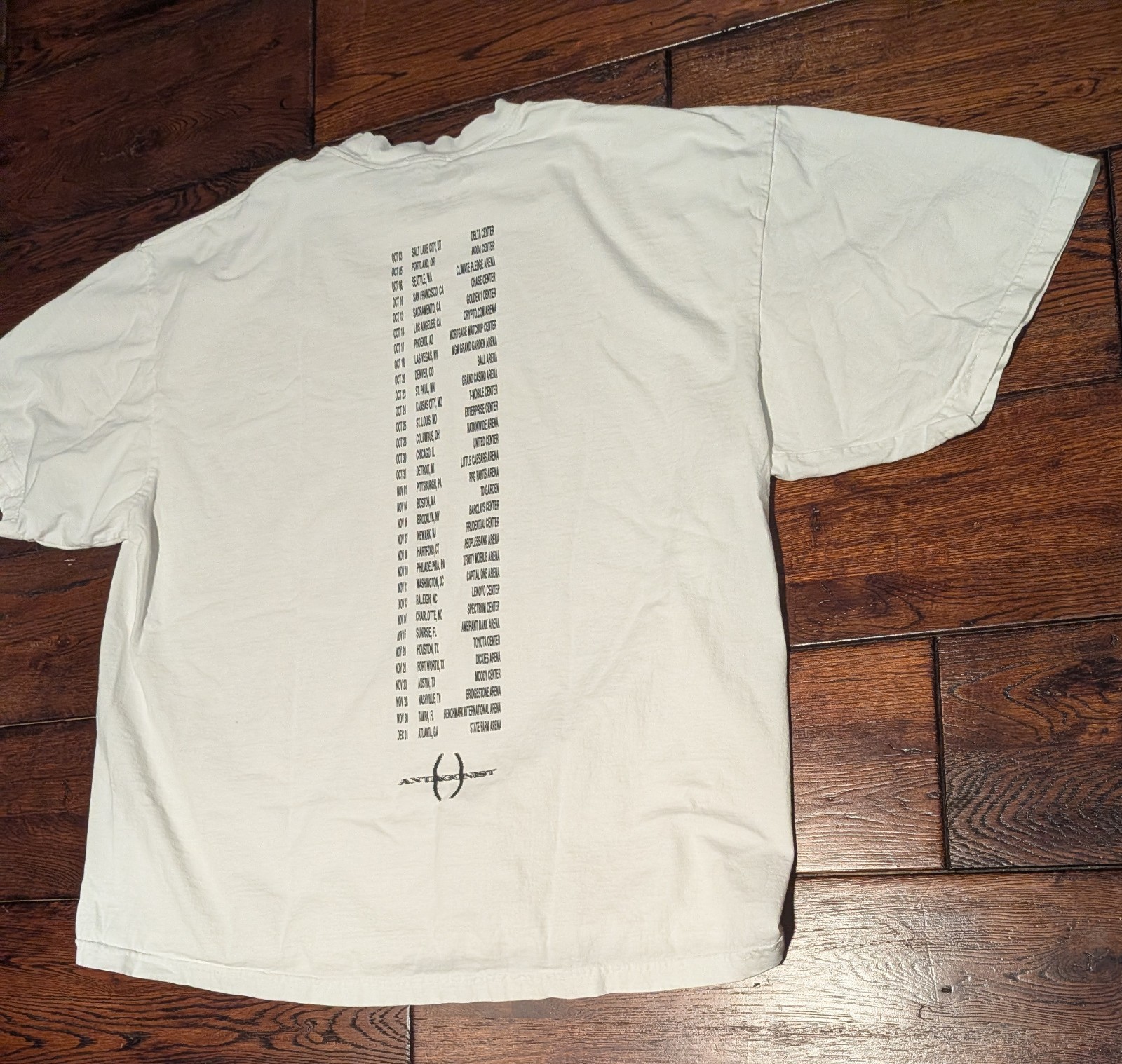 PLAYBOI CARTI Antagonist Tour 2025 Opium Oversized T-Shirt in White Size XL gallery