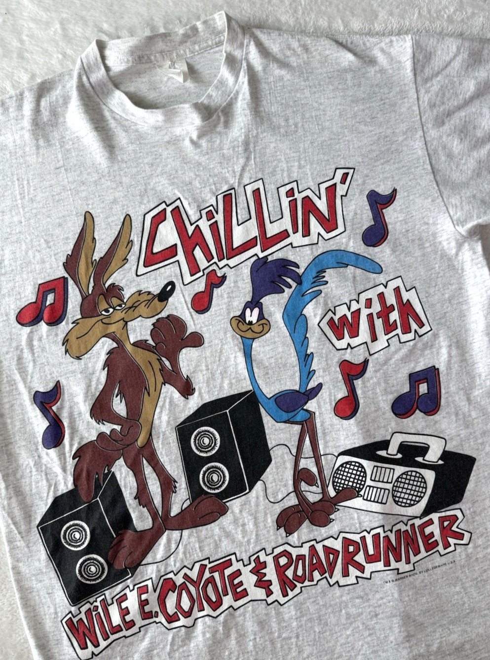 1990s Chillin With Wile E Coyote And Roadrunner T Shirt XL Vtg Warner Bros gallery