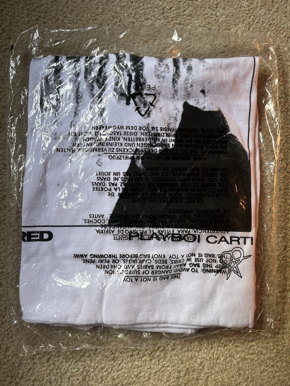 Playboi Carti Ecstasy of the Vampires XL Tee Whole Lotta Red Brand New Sealed gallery