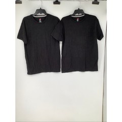 Hanes Men’s Medium Black 2-Packs X-Temp Short Sleeve Crew Neck T-Shirt OS1-9