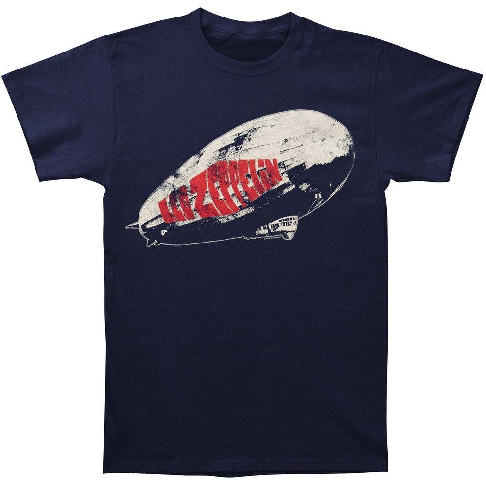 Men’s Led Zeppelin Union Jack Tee Slim Fit T-shirt XX-Large Navy