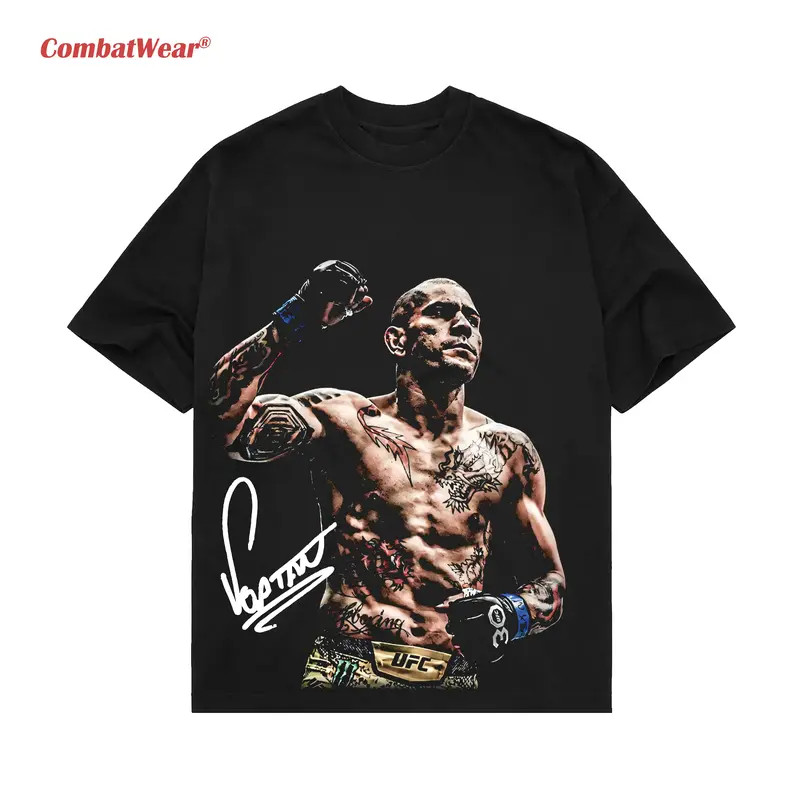 CombatWear Retro MMA Fighter Graphic Tee Vintage Combat Sports Streetwear Shirt gallery