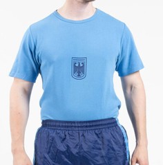 German military Blue PT shirts w/Eagle, S to XL, good to very good,free shipping