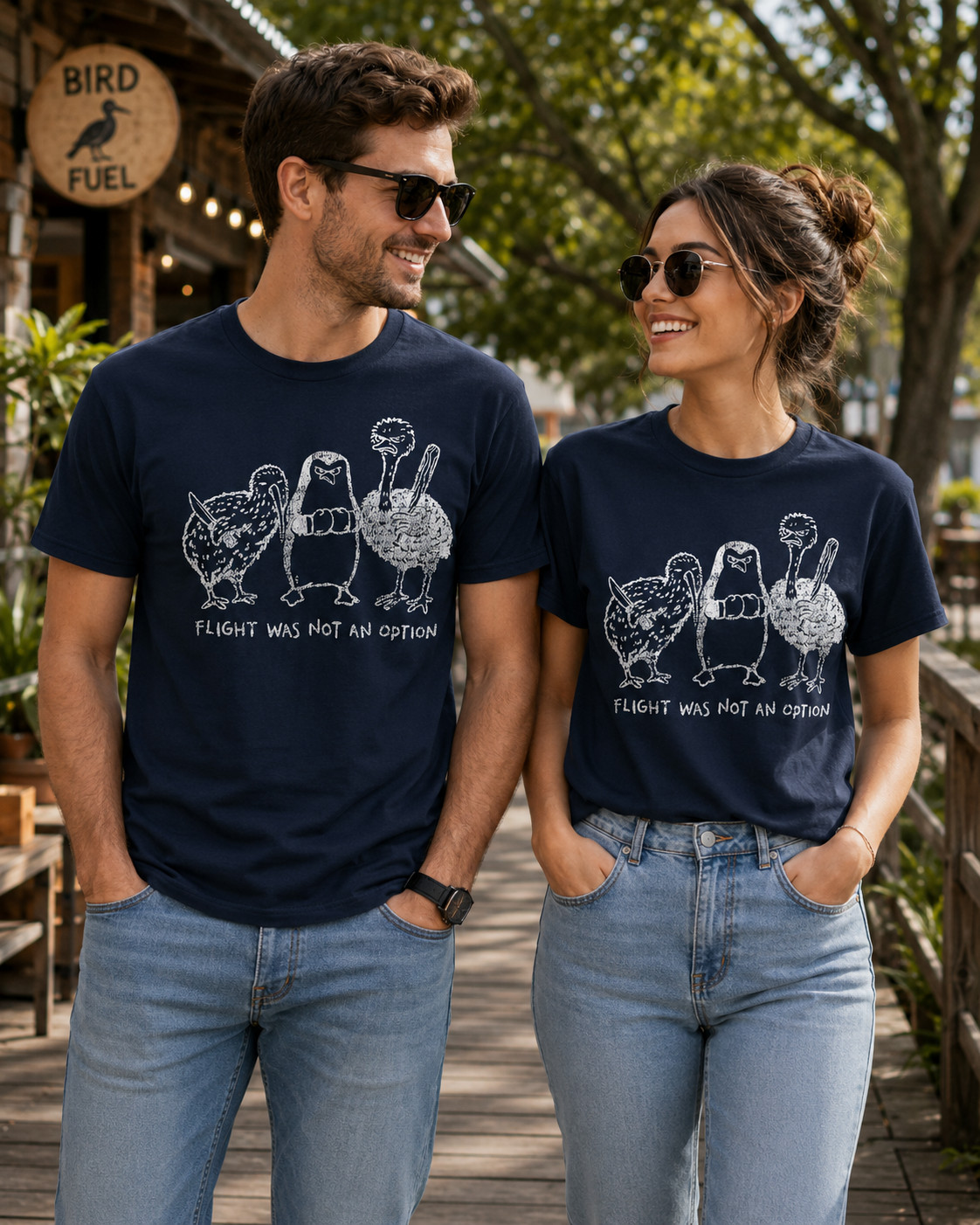 Flight was Not an Option Graphic Sarcastic Quote Men's T-Shirt gallery