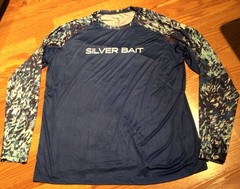 SILVER BAIT MEN’S PERFORMANCE FISHING SHIRT LONG SLEEVE UPF50+ SIZE XL