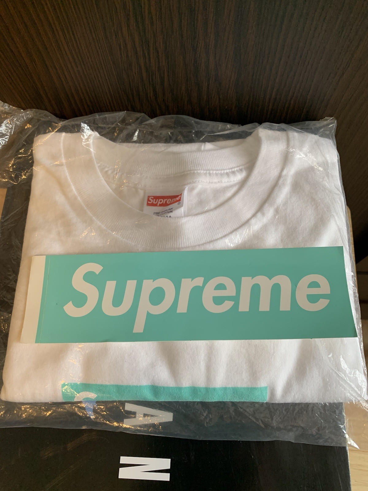 Supreme Tiffany & Co. Box Logo Tee T-Shirt Size Medium White FW21 Brand New 2021 gallery