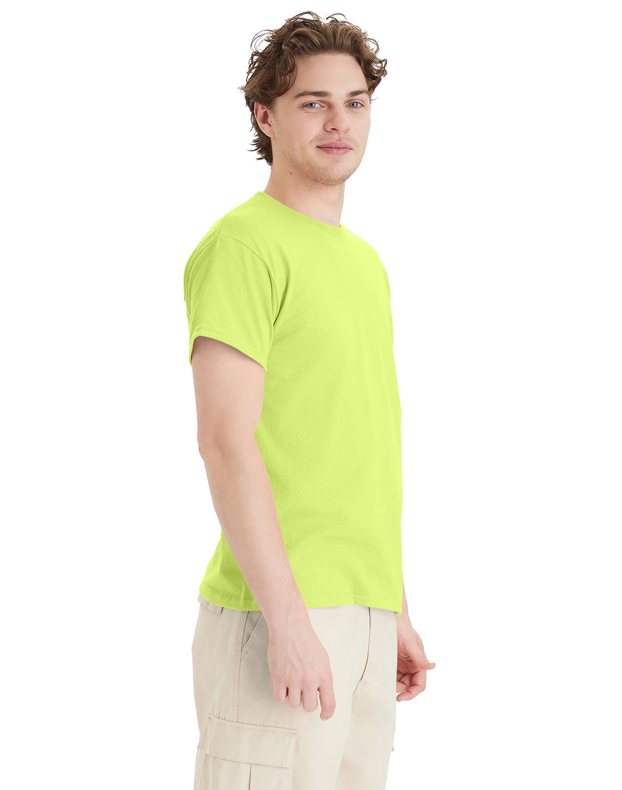 Hanes Mens T-Shirt Short Sleeve ComfortBlend EcoSmart Crewneck Plain Blank S-4XL gallery