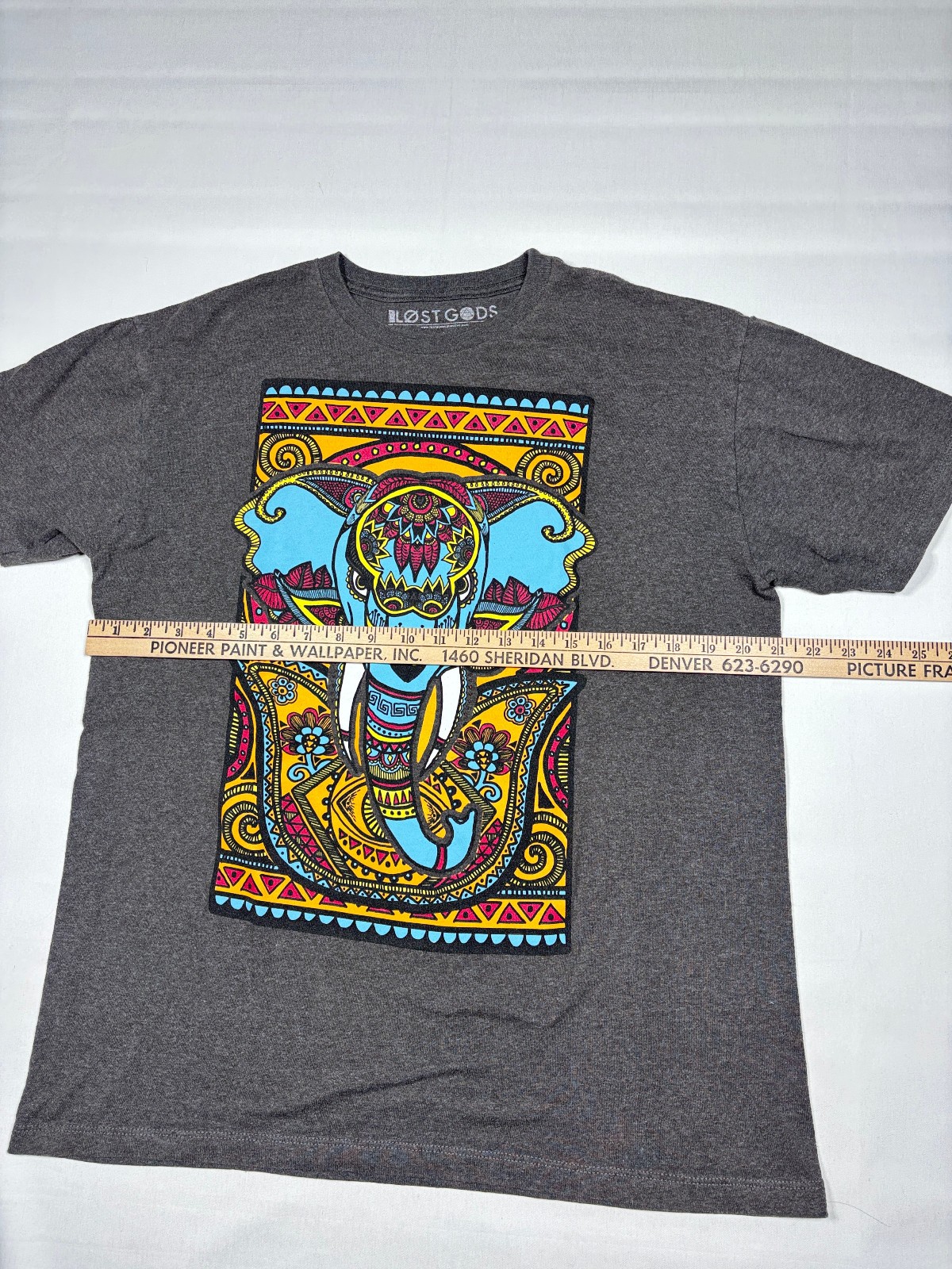 Lost Gods Bhangra Elephant T Shirt Mens L Colorful Henna Mandala Graphic Tee gallery