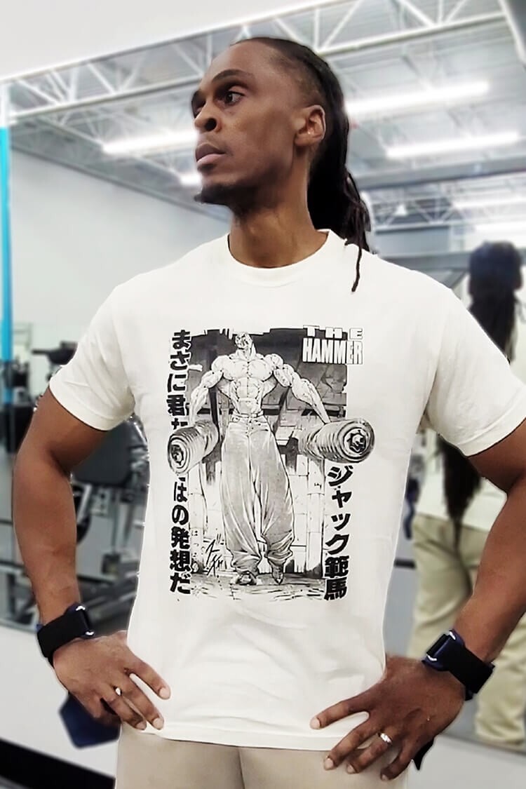 Jack'd Gym Shirt Baki Shirt Gym Tee Jack Hanma Pump Cover Men's Gym Anime Shirt gallery