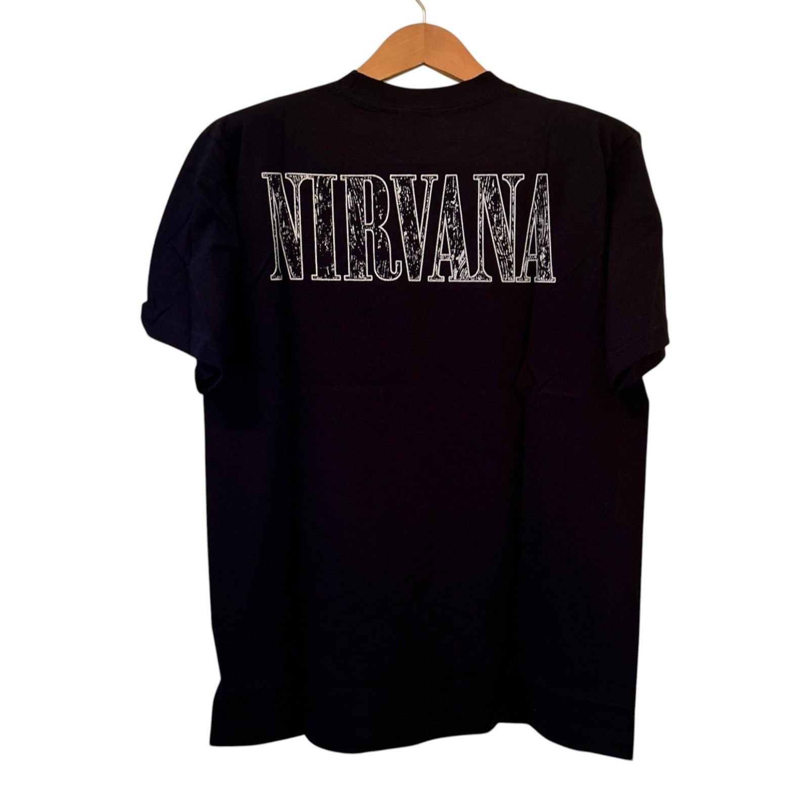 Nirvana 90s Kurt Cobain Cross In Utero T-shirt Modern Reprint Sz Large gallery