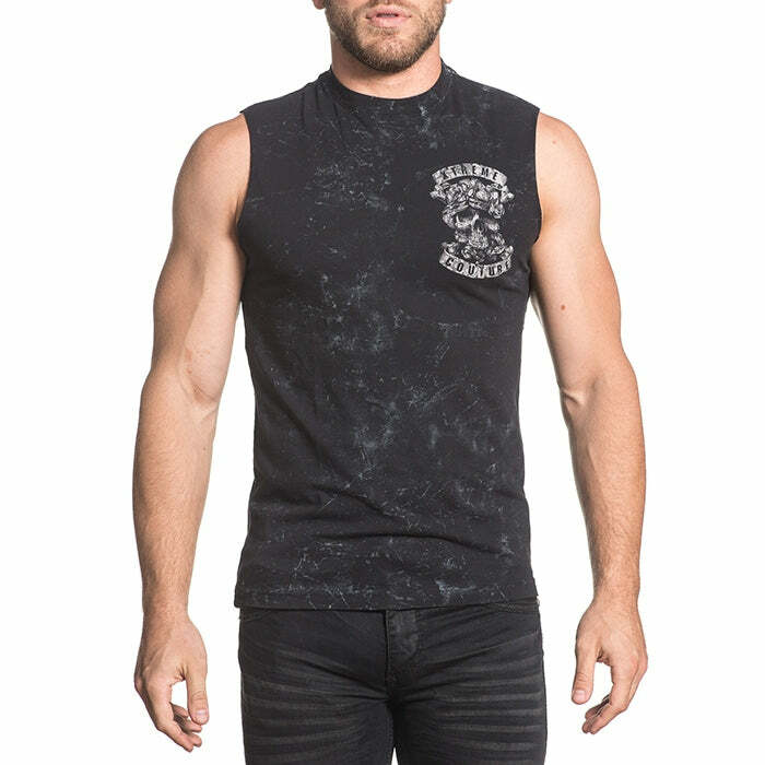 Xtreme Couture Men's T-shirt DON'T TREAD MUSCLE TEE Sleeveless Black gallery