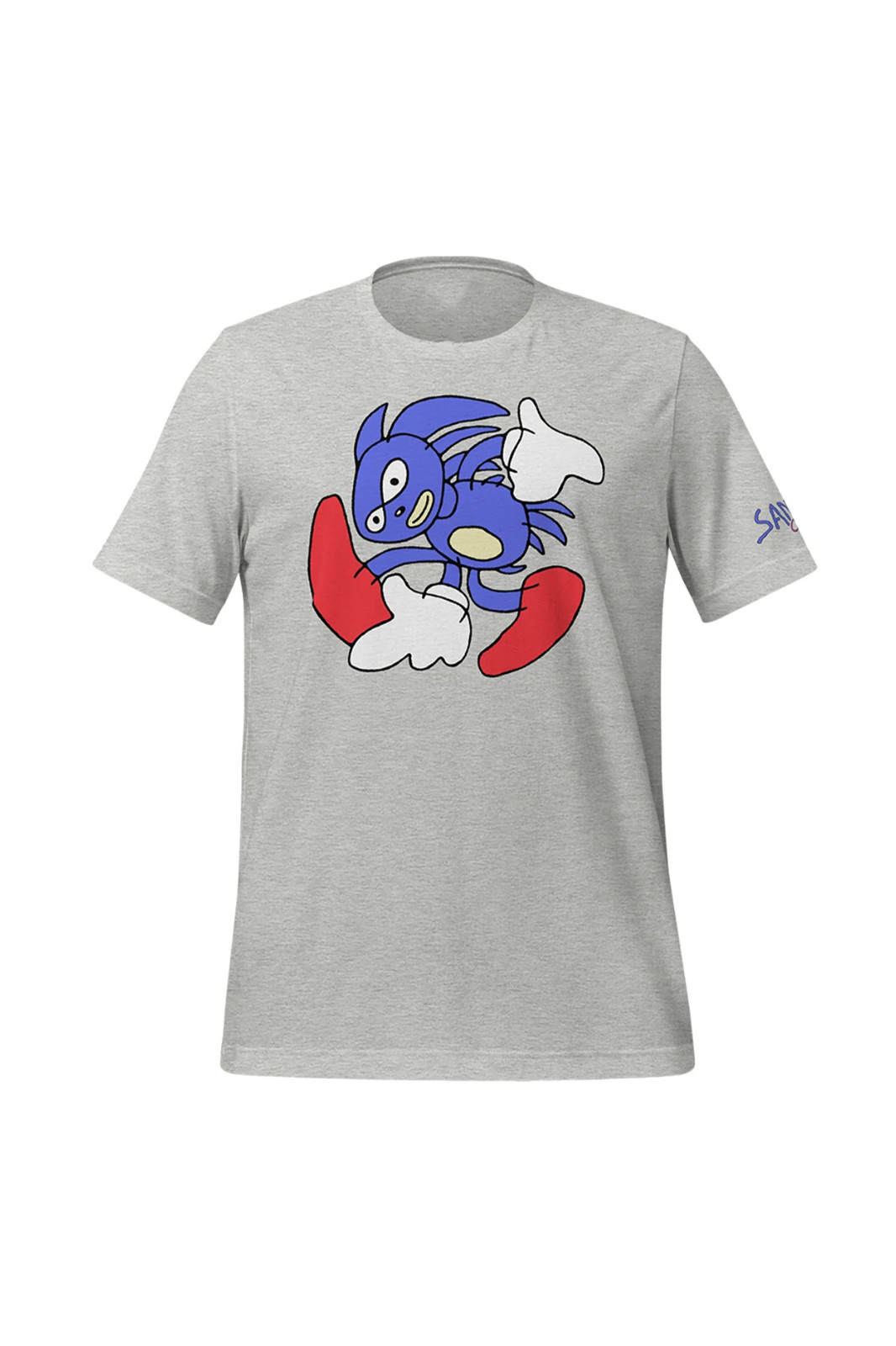 Sonic the Hedgehog Sanic Adventure Tee Shirt – Sport Gray