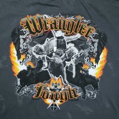 NWOT Wrangler Rodeo Crinkle Custom Bleach Dyed Graphic T-Shirt Men’s Size XXL