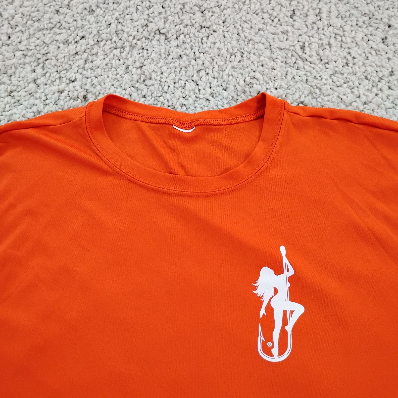 Dirty Hooker Shirt Mens Large Orange Performance Fishing Beach Beer Outdoor A5 gallery