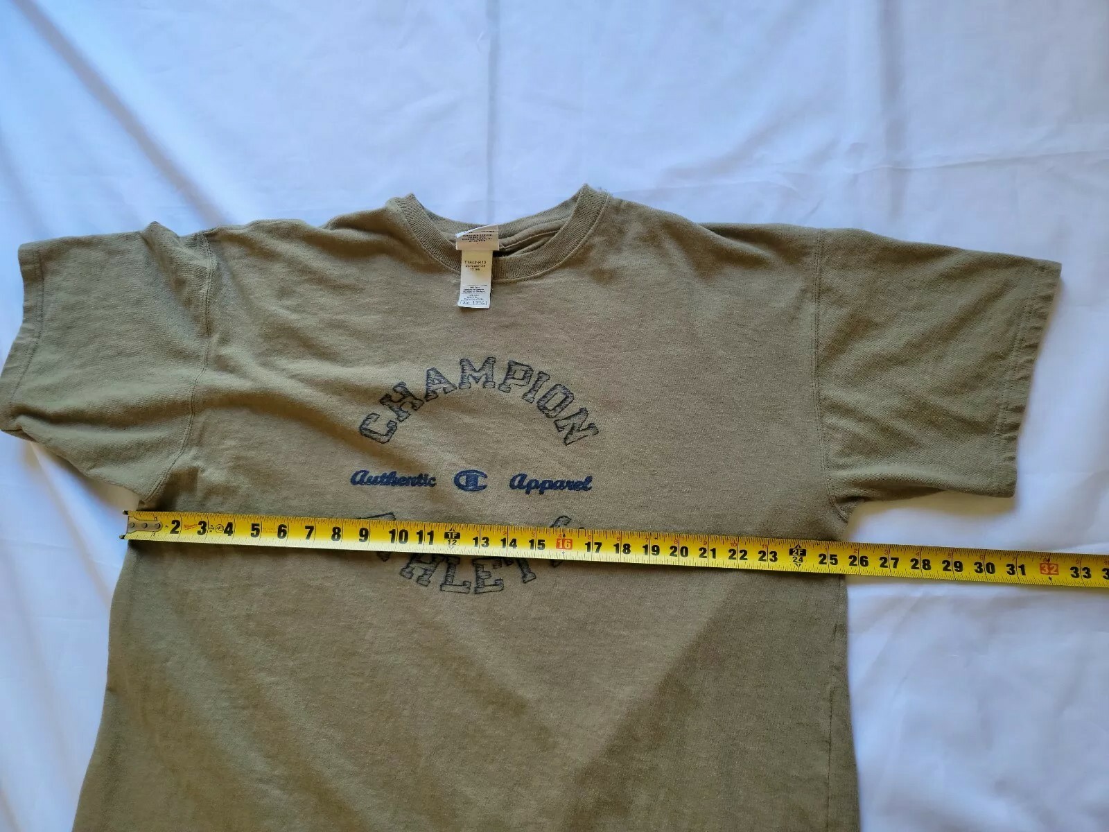 Champion authentic athletic apparel sz 2XL XXL T-Shirt Spellout Logo brown gallery