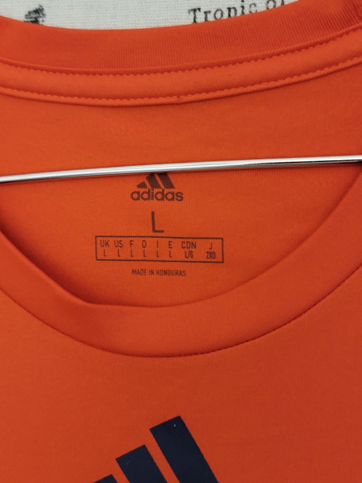 Adidas JBS Basketball T-Shirt Men's Size L Orange Recycled Polyester gallery