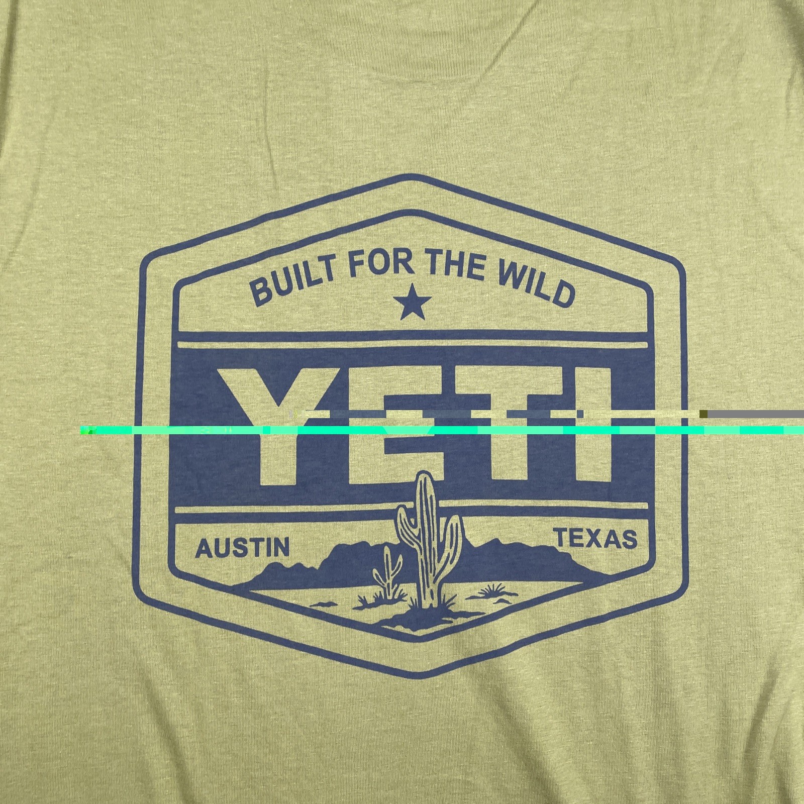 Yeti T-shirt Adult Mens Medium Green Moss Outdoor Active Camping Hiking Austin gallery