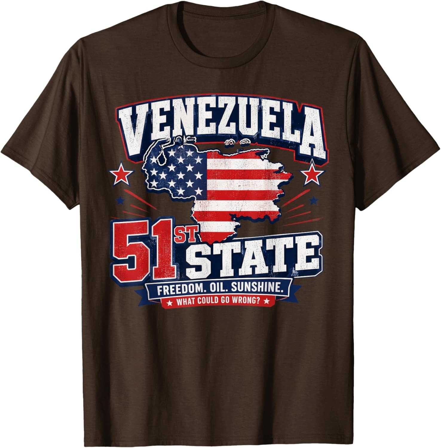 Venezuela 51st State Funny Patriotic Parody T-Shirt gallery