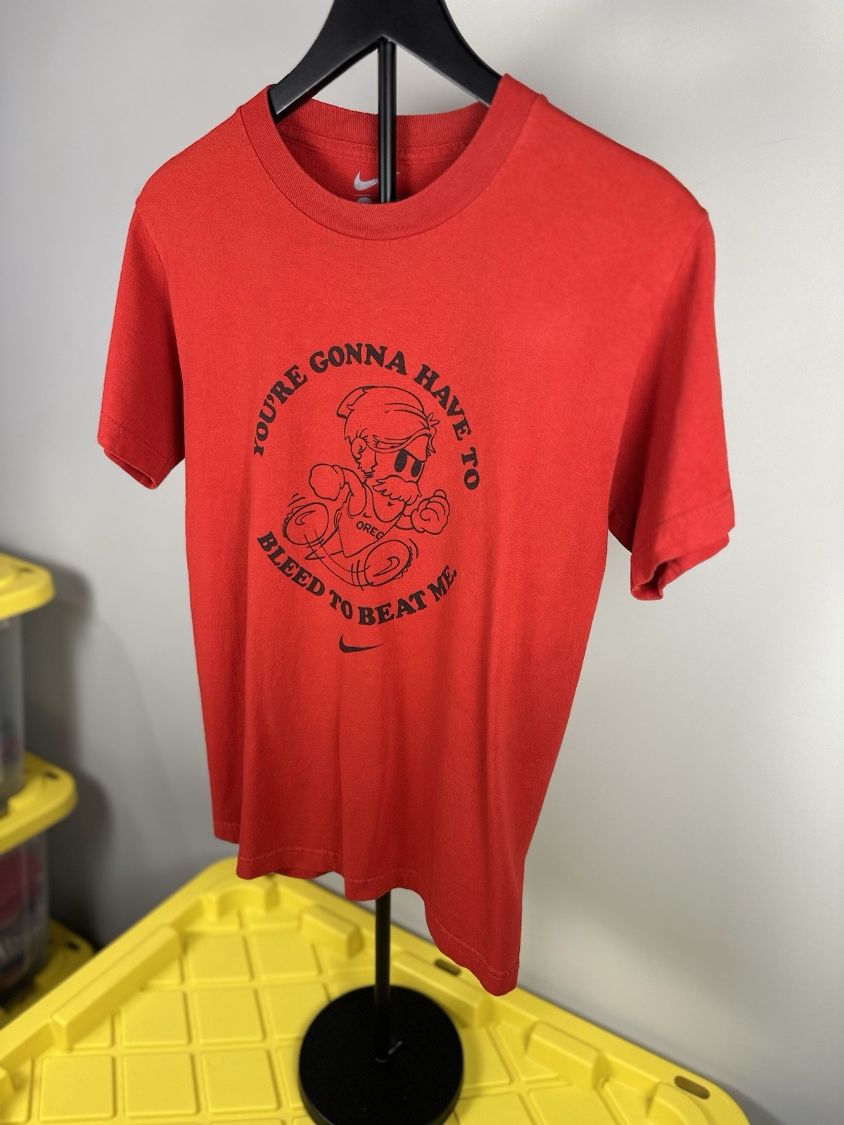 Steve Prefontaine Famous Quote Nike Graphic T-Shirt Men’s Small Center Swoosh gallery