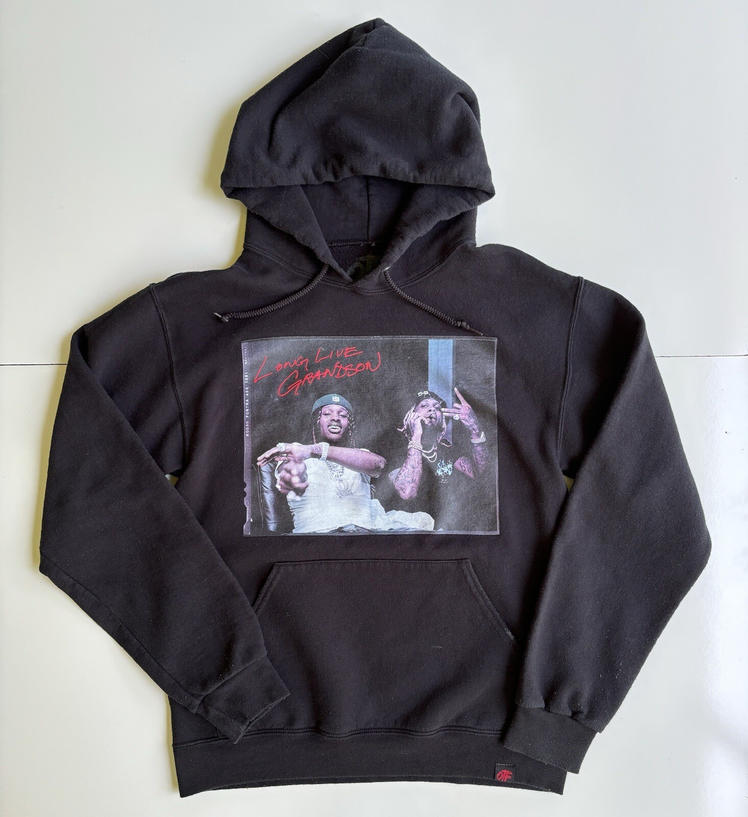 OTF Lil Durk King Von Long Live Grandson The Voice Promo Black Hoodie Rap Tour S