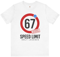 Funny 67 Meme Shirt Internet Approved Verified Tick Graphic Tee Only Legends