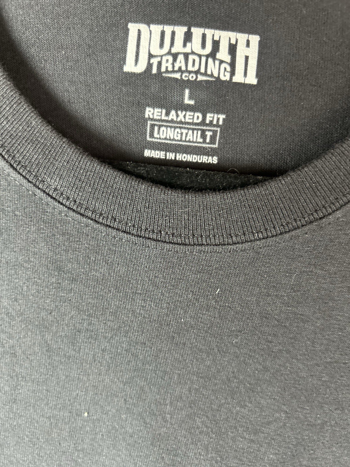 Duluth Trading Co Longtail T Men's Sz L Relaxed Fit Black Cotton Pocket Tee gallery