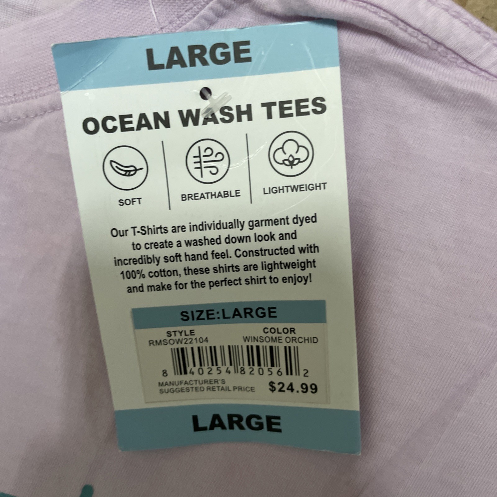 Reel Life Men's Ocean Washed Short Sleeve Soft Pre-Shrunk Tee gallery