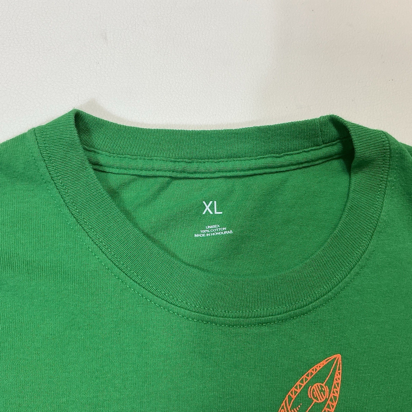 Today at APPLE Computer Tee SHIRT Green Crew Neck Cotton T Rocket Unisex XL gallery