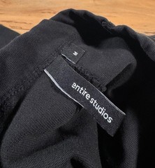 Entire Studios Black Heavy Cotton Oversized Boxy Hidden Pocket T Shirt M