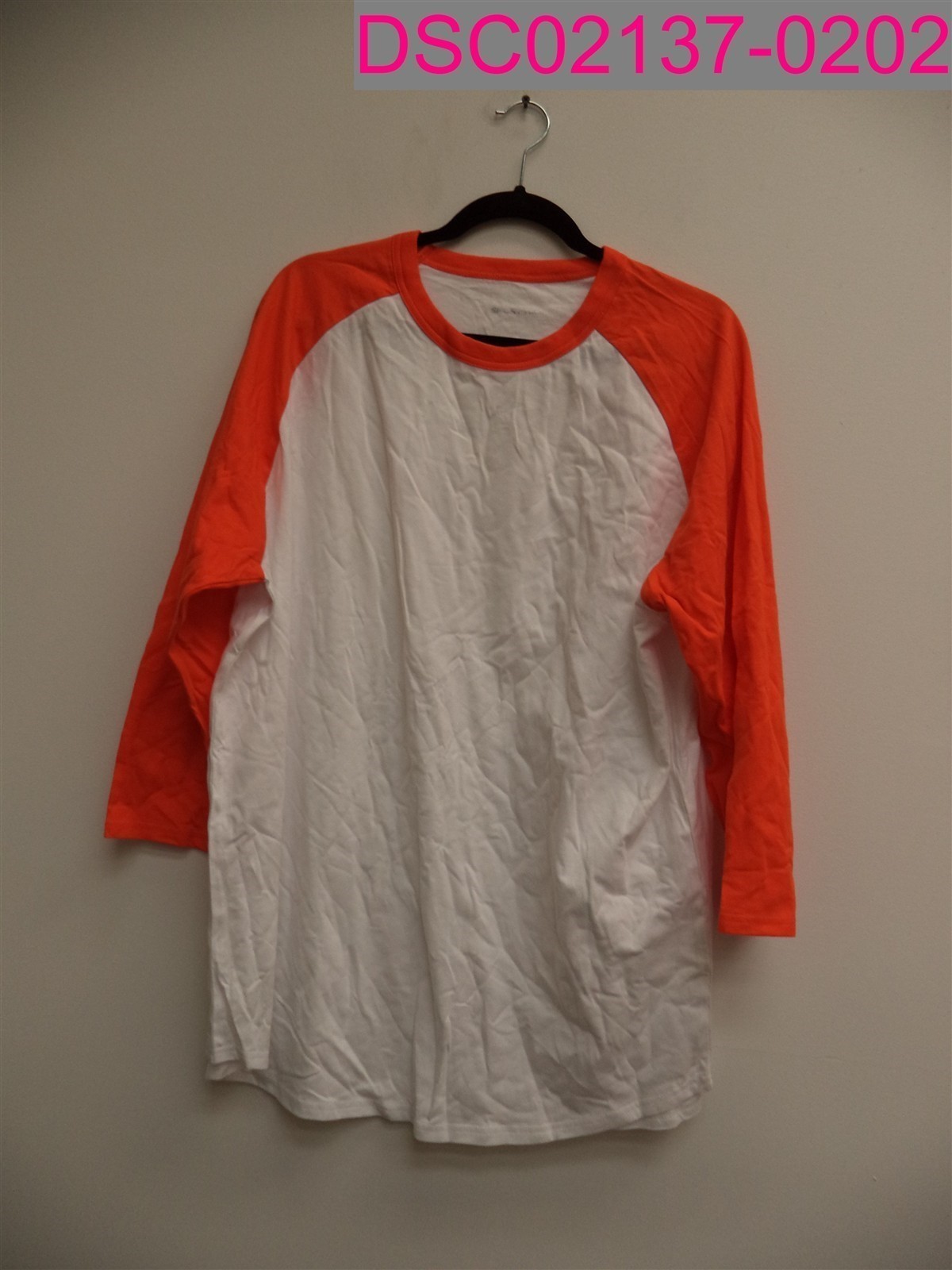 QTY=3: NWOT Sport-Tek T200 Colorblock Raglan Jersey White Deep Orange XL