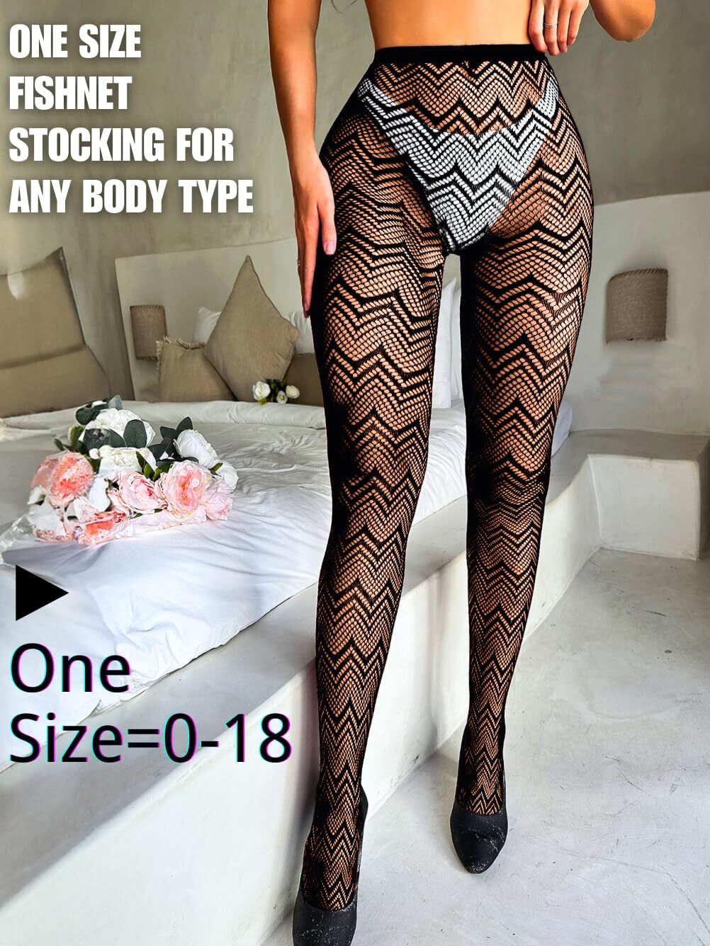 Lace Fishnet Tights Rave Glow Outfits Fits 0-18 Striped Patterned Stockings F... gallery