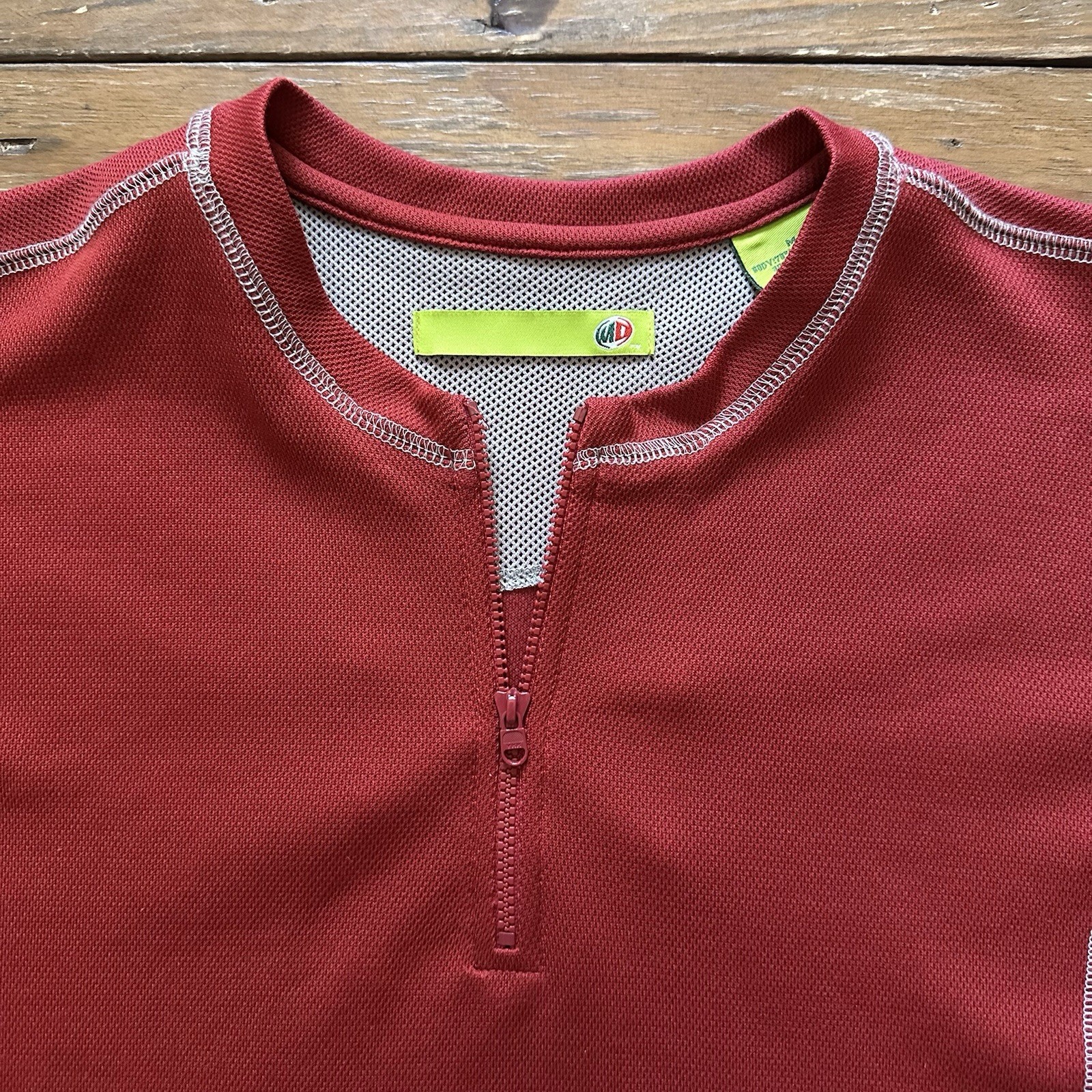 Vtg Mountain Dew Shirt 1/4 Zip Jersey Red Y2K Promo 24 Pack Medium Retro gallery