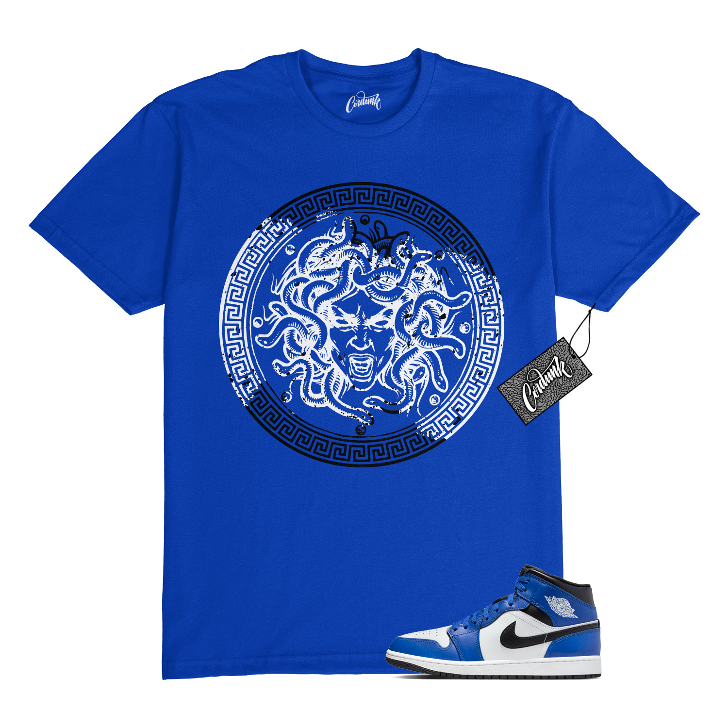 1 Mid Game Royal Blue White Black 2024 T Shirt to Match CLP gallery