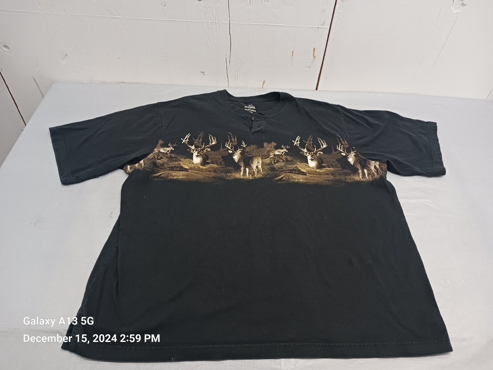 Red head Vintage Style Wild Life Deer T-shirt 2 Sided Print Size 2XL gallery