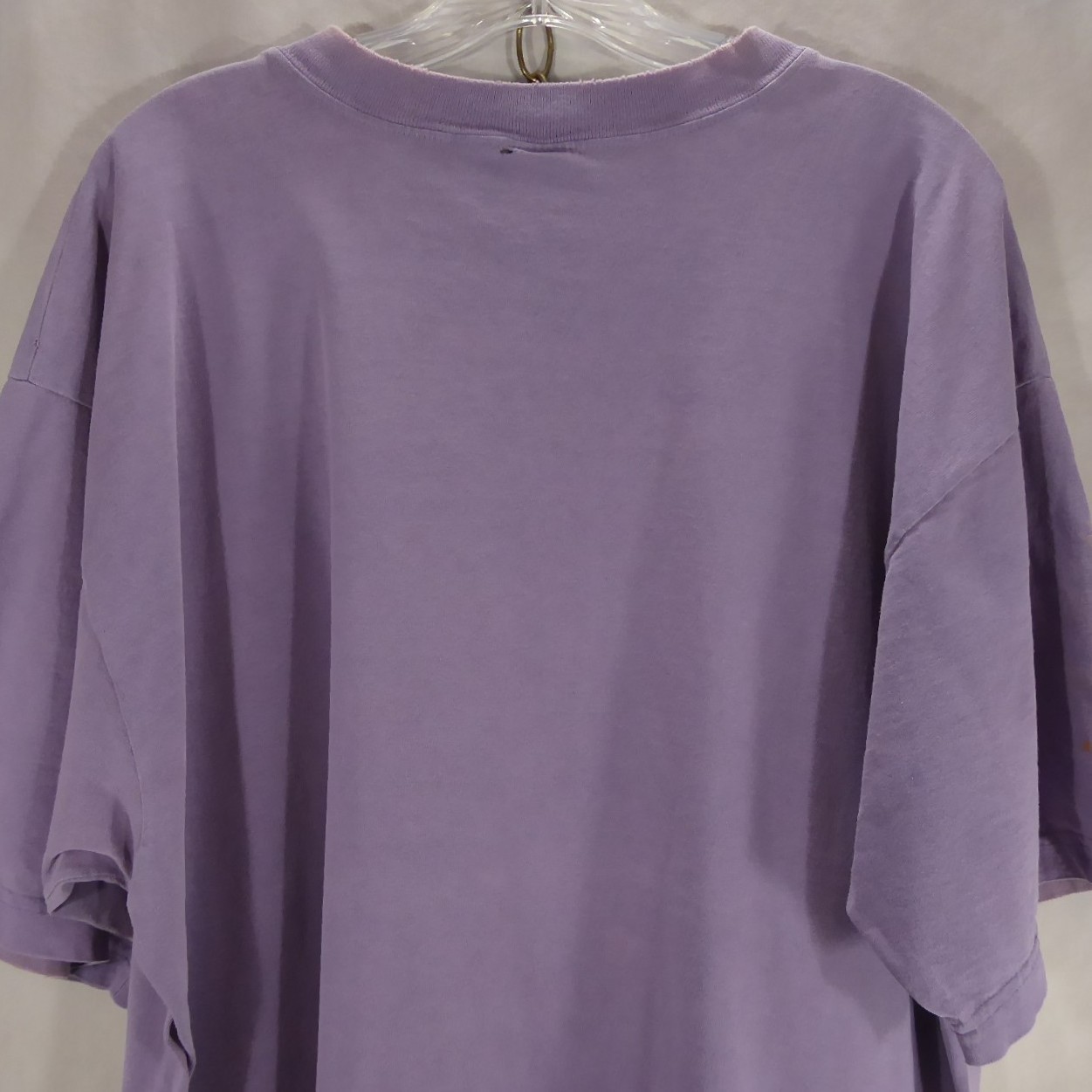 Vintage 80s 90s Mens BUM Equipment Oversized T-Shirt Periwinkle Blue Purple L XL gallery