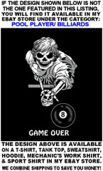 I’m Here to Break Your Balls Skull 9 Ball Skeleton Billiard Pool Player T-shirt