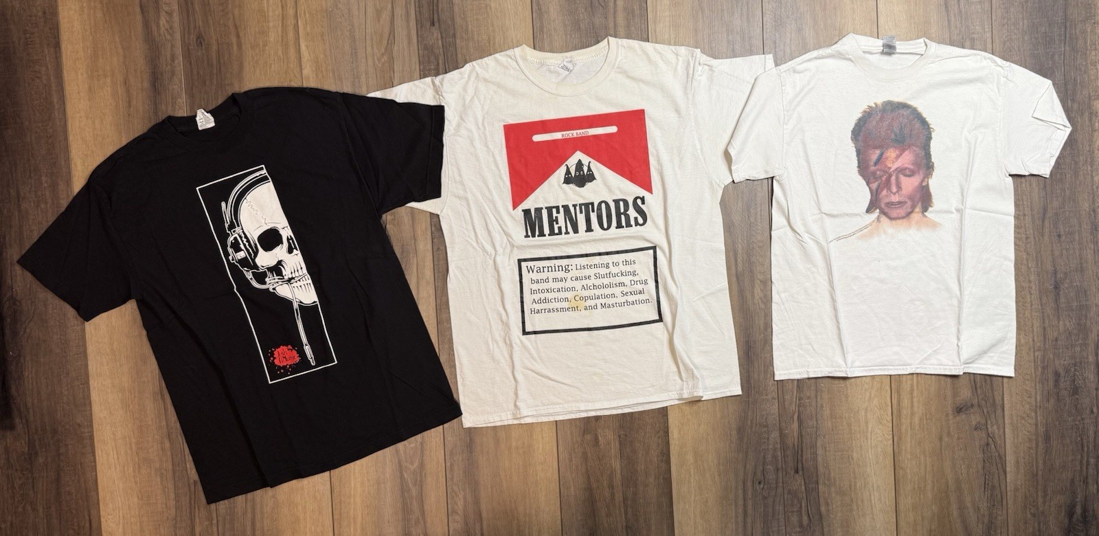 Lot Of 6 Different Graphic Band Tee Shirt All Sizes Below In Description gallery