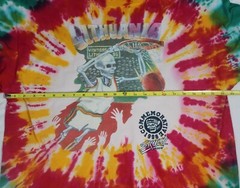 Vtg Orig 1996 Lithuania Slam Dunking Skeleton Skully Commemorative T Shirt XL