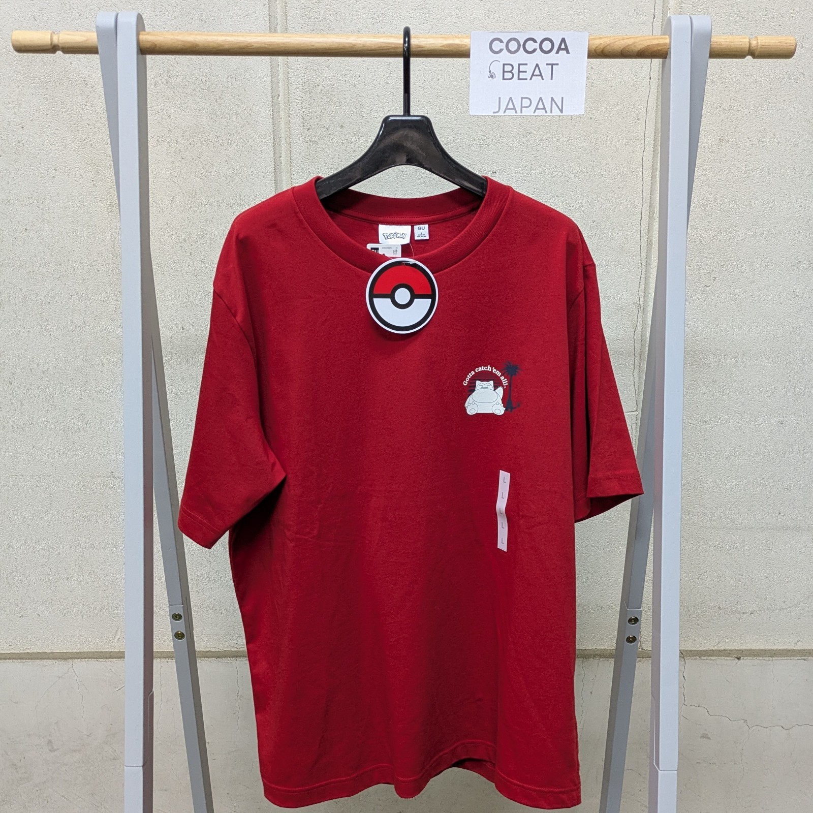 Pokemon GU Snorlax T-Shirt Anime Gaming Japan Exclusive New In Stock
