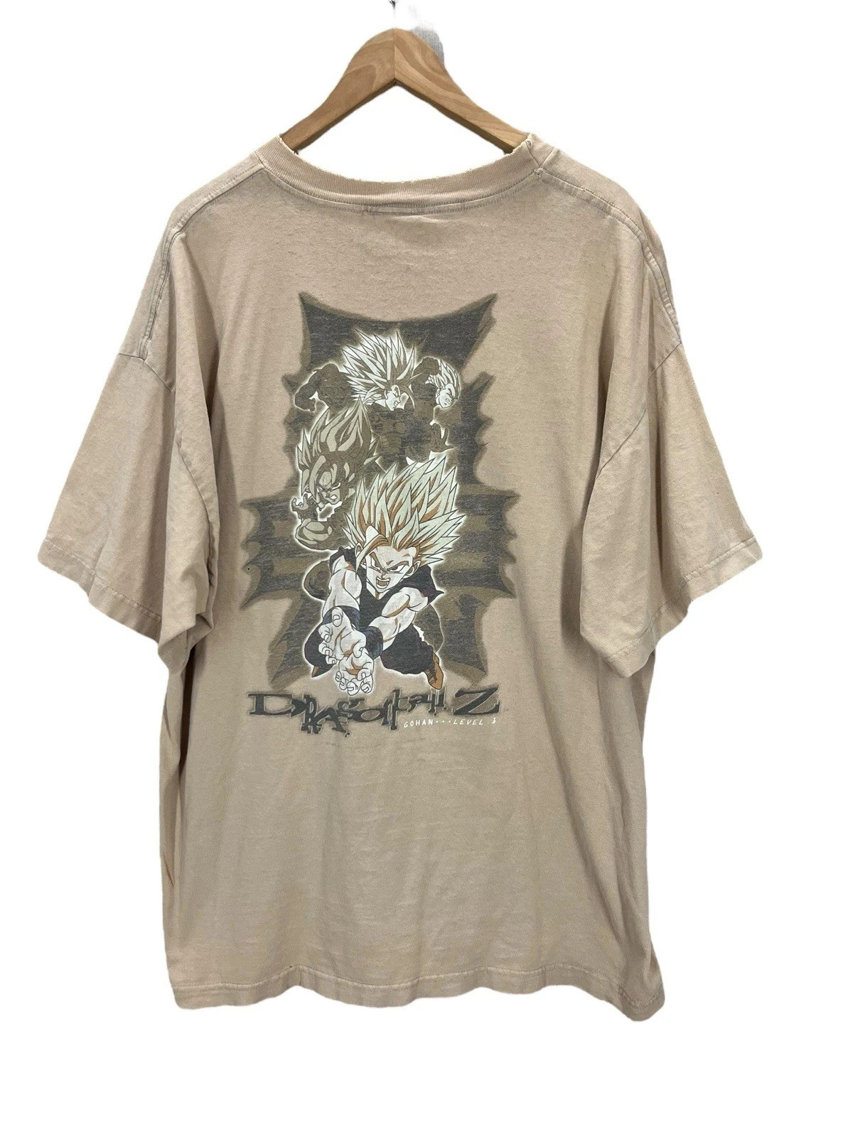 Vintage 90s Dragon Ball Z Gohan Level 1 Anime T-Shirt gallery