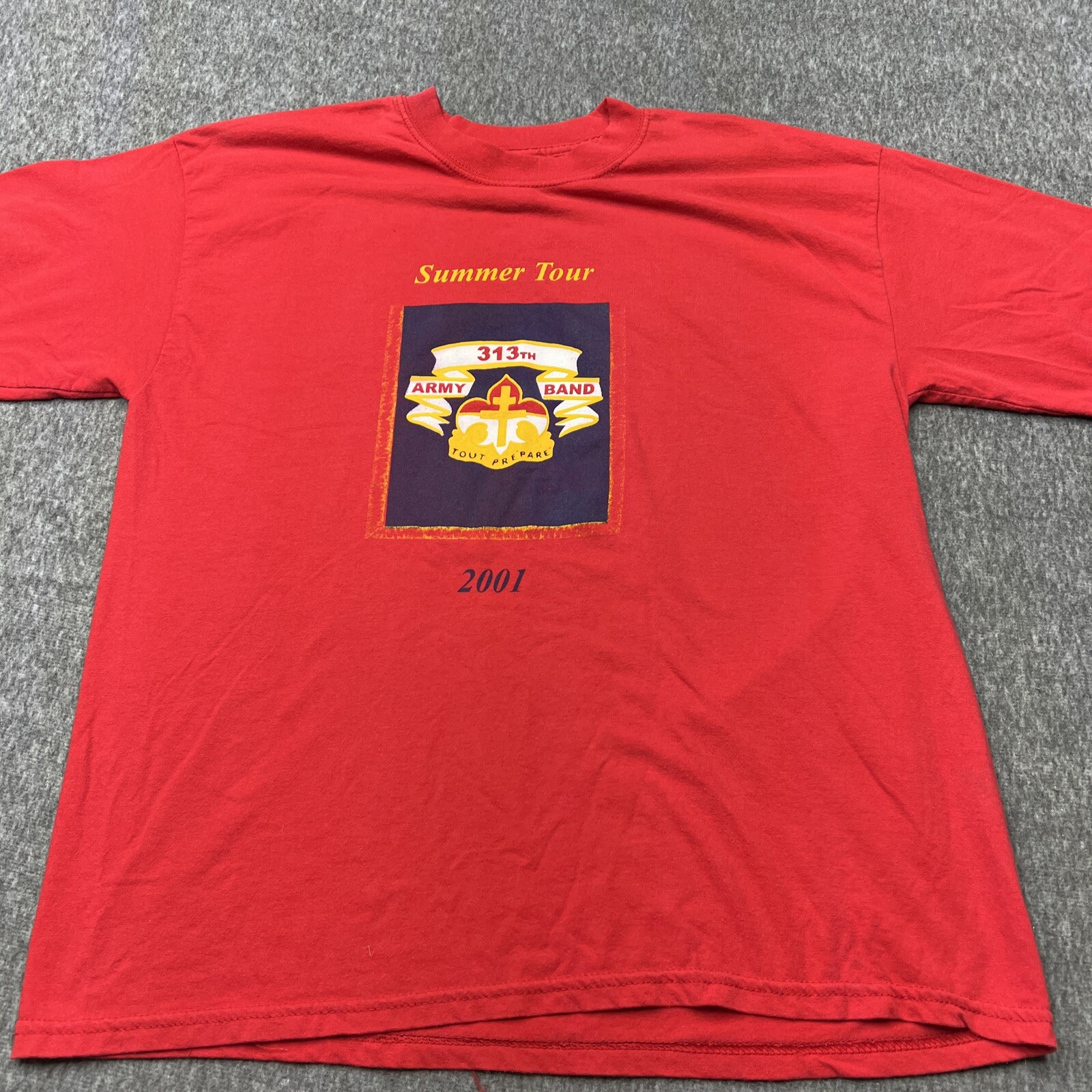 XL US Army Band 2001 Tour Oversized USA America Vintage T Shirt