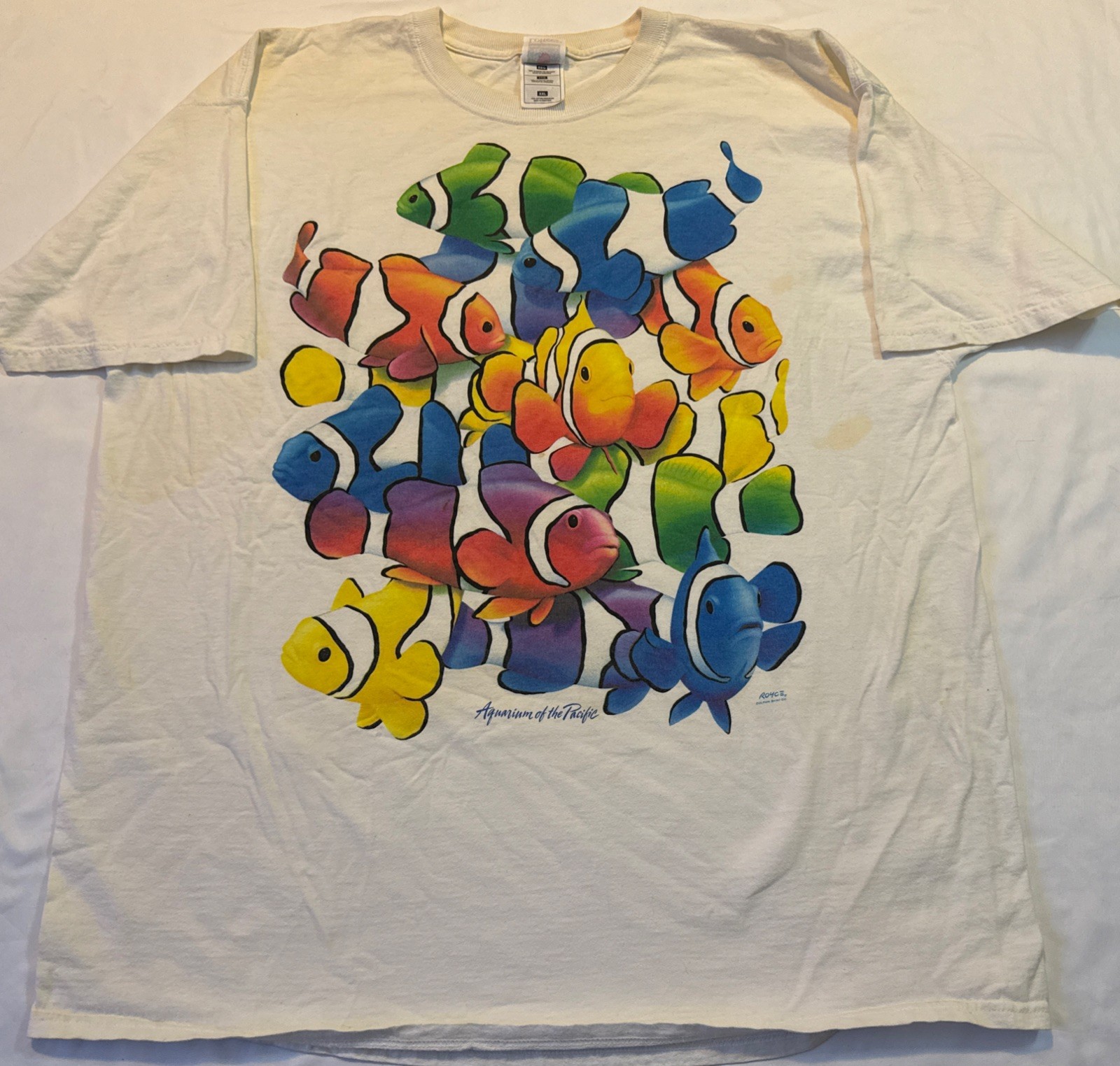 90s Vintage Rainbow Clown Fish Aquarium T-Shirt Men’s XXL Aquatic Ocean Sea gallery