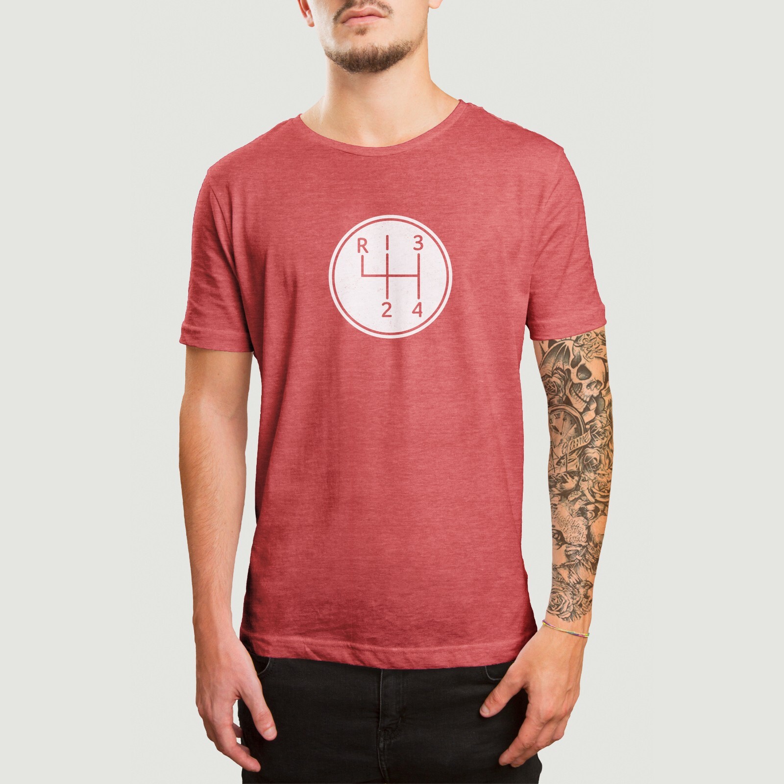 4 Speed Shifter T-Shirt, Automotive Graphic Tee, Stick Shift, Manual, H-Pattern gallery