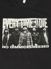 Every Time I Die “No Gimmicks” T-shirt Size XLarge