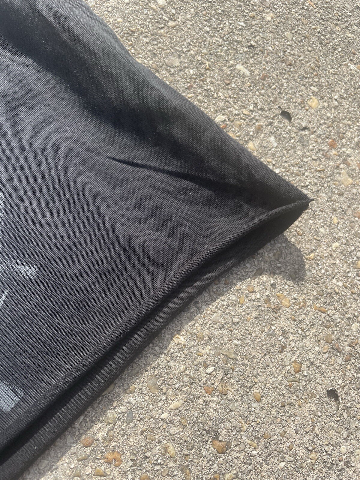 Black/White mixed emotions cropped tee gallery