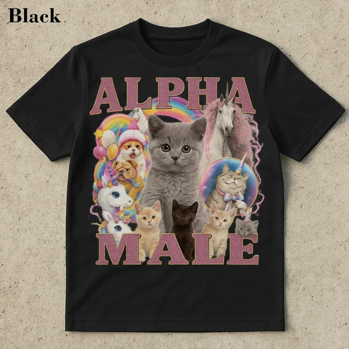 Alpha Male Funny Kitten Shirt, Funny Cat Meme Shirt, Boyfriend Gift,Cat Lover gallery