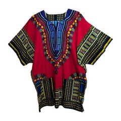 Dashiki Pullover Shirt Hippie Peace Rasta Tribal Festival Traditional