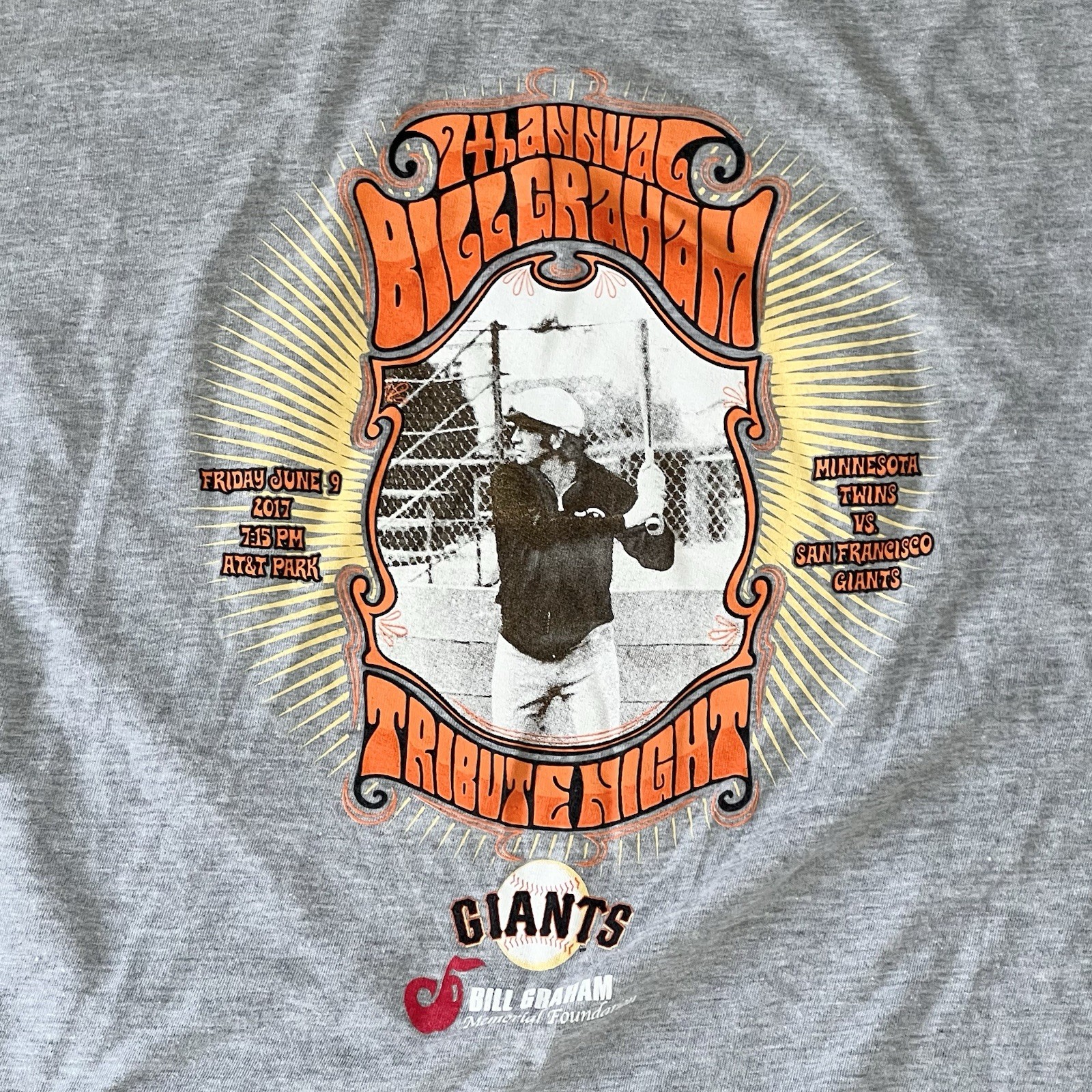 2017 Giants Bill Graham Fillmore Shirt L- Doors Who Jefferson Airplane Hendrix🫠 gallery