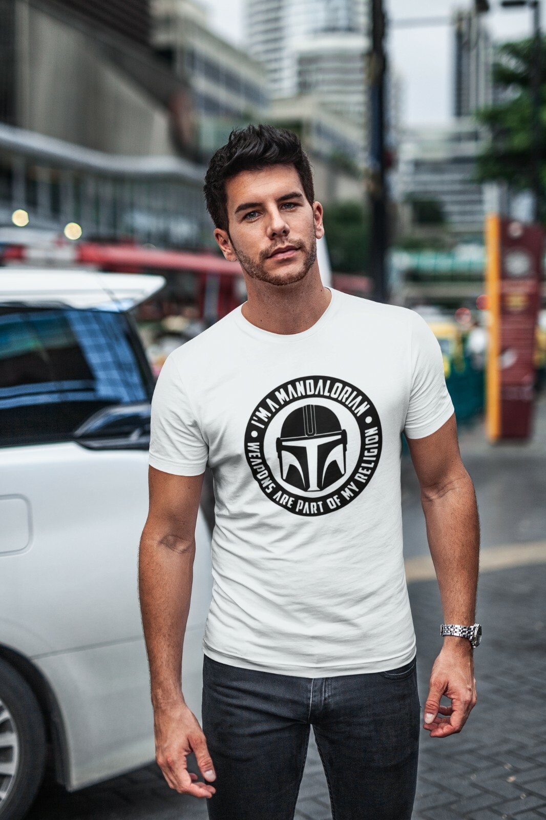 Im a Mandalorian Weapons Are Part of My Religion - Star Wars Unisex T-Shirt gallery
