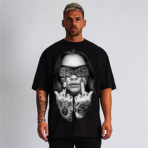 California street style Girl fingers black t shirt 100% silk screen gallery